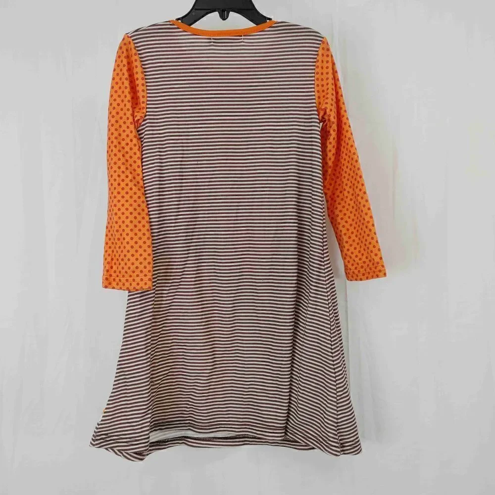 Sunshine Swing Girls Size 3 Fall Pumpkin Dress Brown Orange.